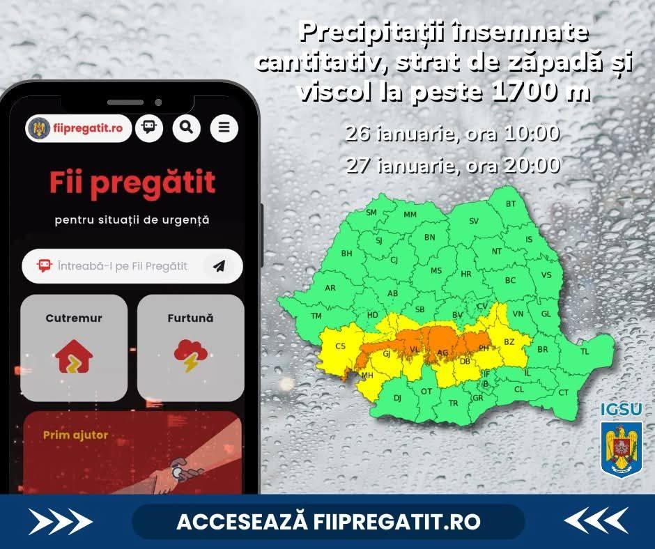 You are currently viewing ISU Dâmbovița transmite recomandări pentru populație, în contextul avertizărilor meteo emise de ANM