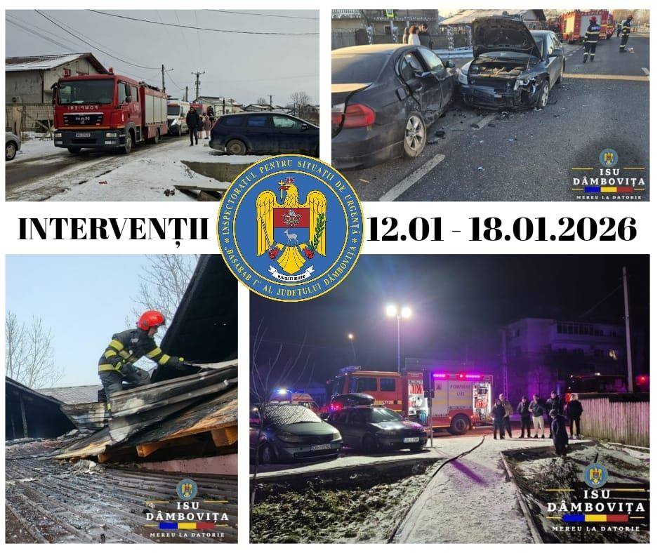 You are currently viewing Peste 300 de intervenții pentru ISU Dâmbovița, în ultima săptămână