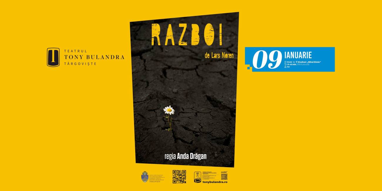 You are currently viewing „Război”, un spectacol tulburător, revine, la final de săptămână, pe scena Teatrului Tony Bulandra