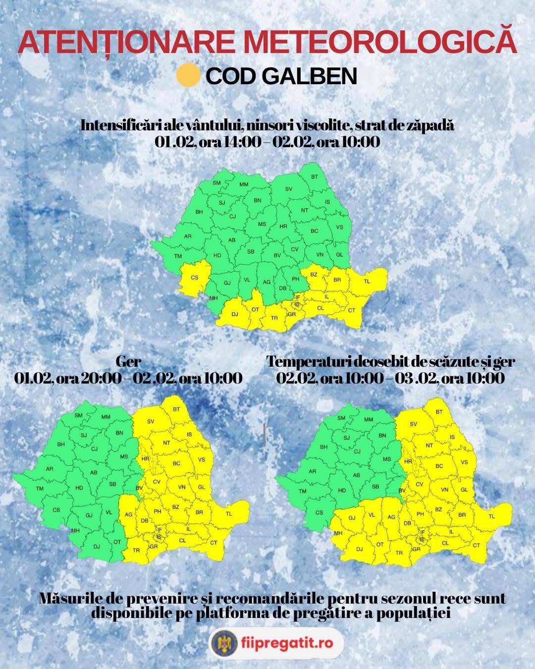 You are currently viewing Avertizare ISU Dâmbovița: urmează două zile cu vreme severă