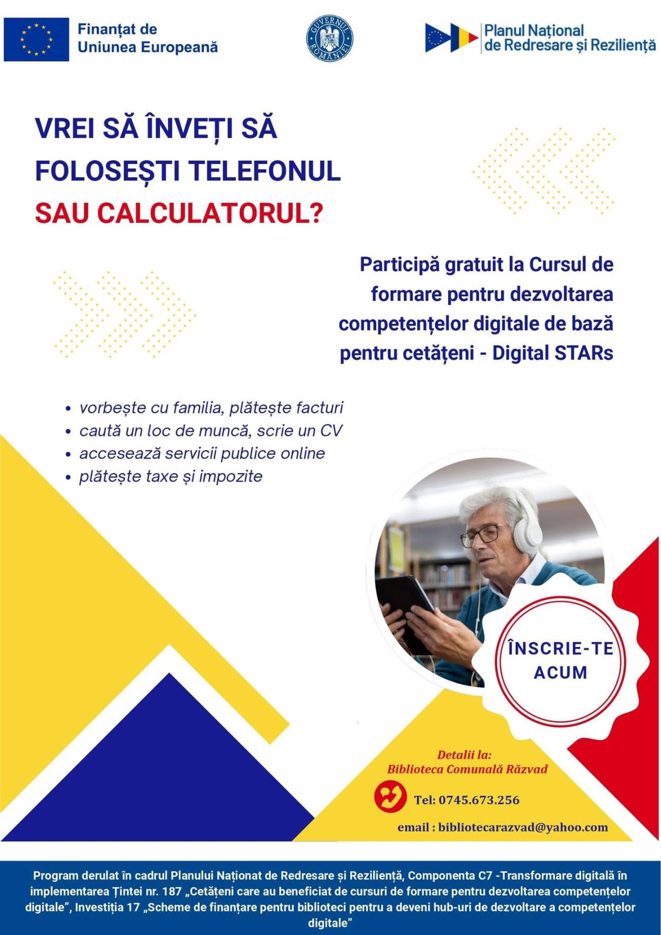 You are currently viewing Cursuri gratuite de competențe digitale, organizate la Răzvad