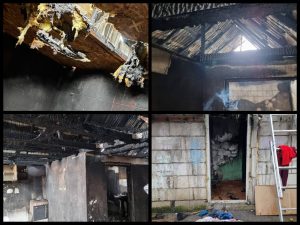 Read more about the article SPRIJIN FILANTROPIC OFERIT DE BISERICĂ UNEI FAMILII AFECTATE DE UN INCENDIU DEVASTATOR