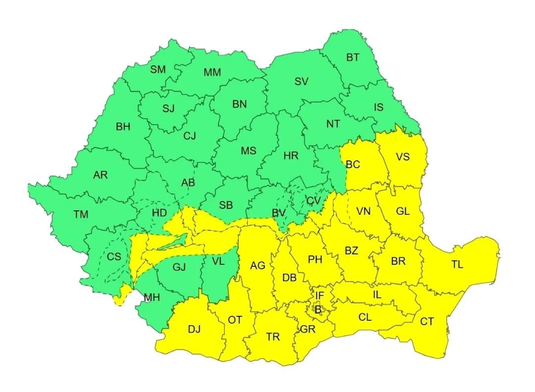 You are currently viewing ANM: Cod galben de viscol pentru aproape jumătate din țară