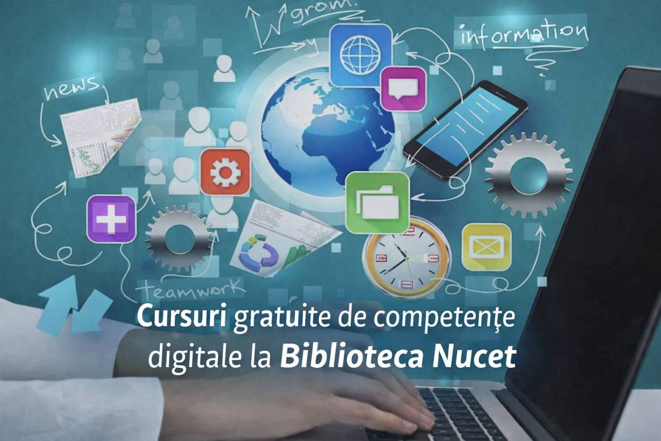 You are currently viewing Cursuri gratuite de competențe digitale la Biblioteca Nucet, prin programul PNRR