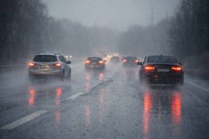 Read more about the article Ploaie, vânt și vizibilitate redusă pe drumurile din Dâmbovița