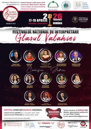 Read more about the article Au început înscrierile la Festivalul Național de Interpretare „Glasul Valahiei”. Ediția a VI-a are loc în luna aprilie, la Târgoviște