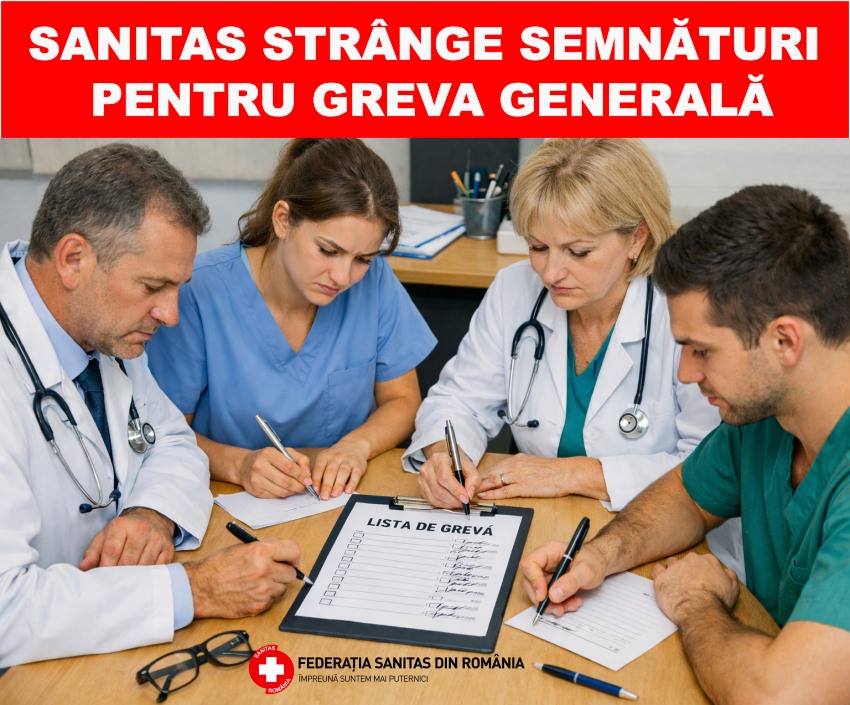 You are currently viewing Sanitas Dâmbovița: începe strângerea de semnături pentru declanșarea grevei generale în sănătate și asistență socială