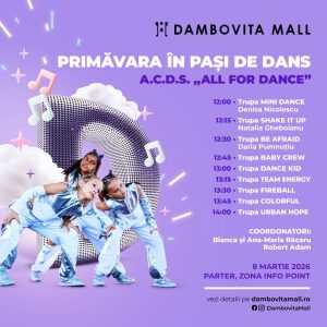 Read more about the article Primăvară în pași de dans, pe 8 martie, la Dâmbovița Mall
