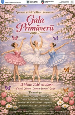 Read more about the article La Casa de Cultură „Dumitru Stanciu” din Găești va avea loc prima ediție a evenimentului „Gala Primăverii”