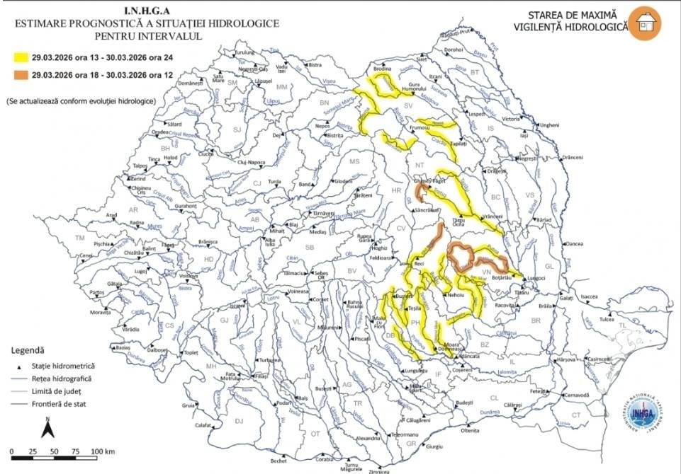 You are currently viewing METEO: Cod Galben de inundații pe unele sectoare ale râului Ialomița!