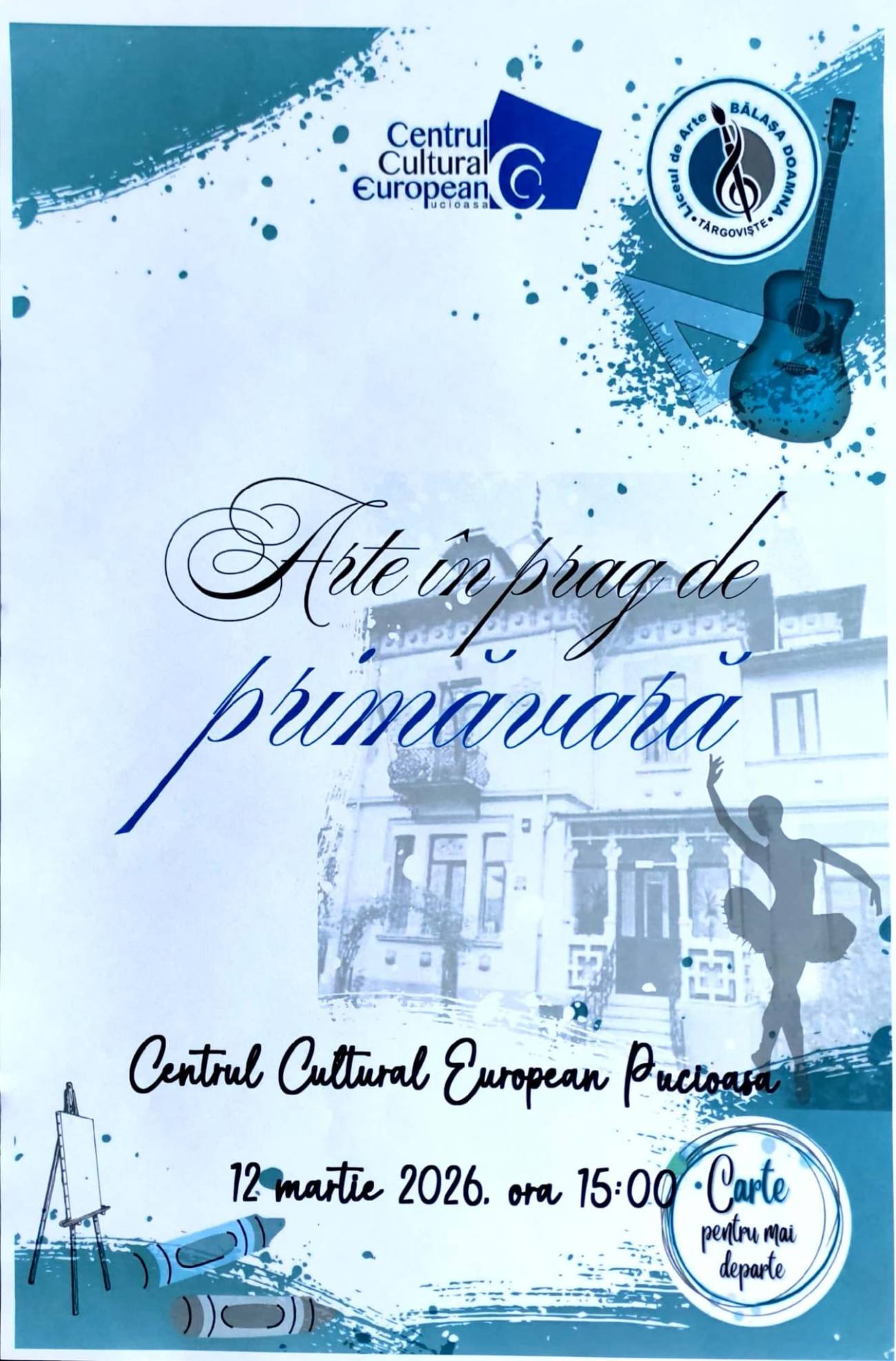 You are currently viewing „Arte în prag de primăvară”, spectacol susținut de elevii Liceului de Arte „Bălașa Doamna” la Pucioasa