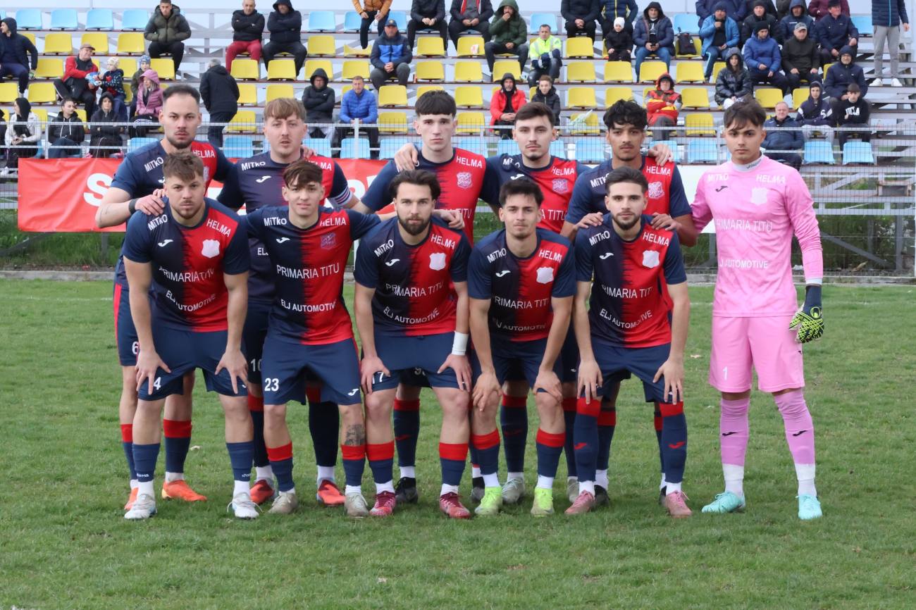 You are currently viewing Urban Titu, victorie importantă în etapa a doua a play-out-ului: 3-2 cu Teleajenul Vălenii de Munte. Alex Stoica, eroului echipei dâmbovițene