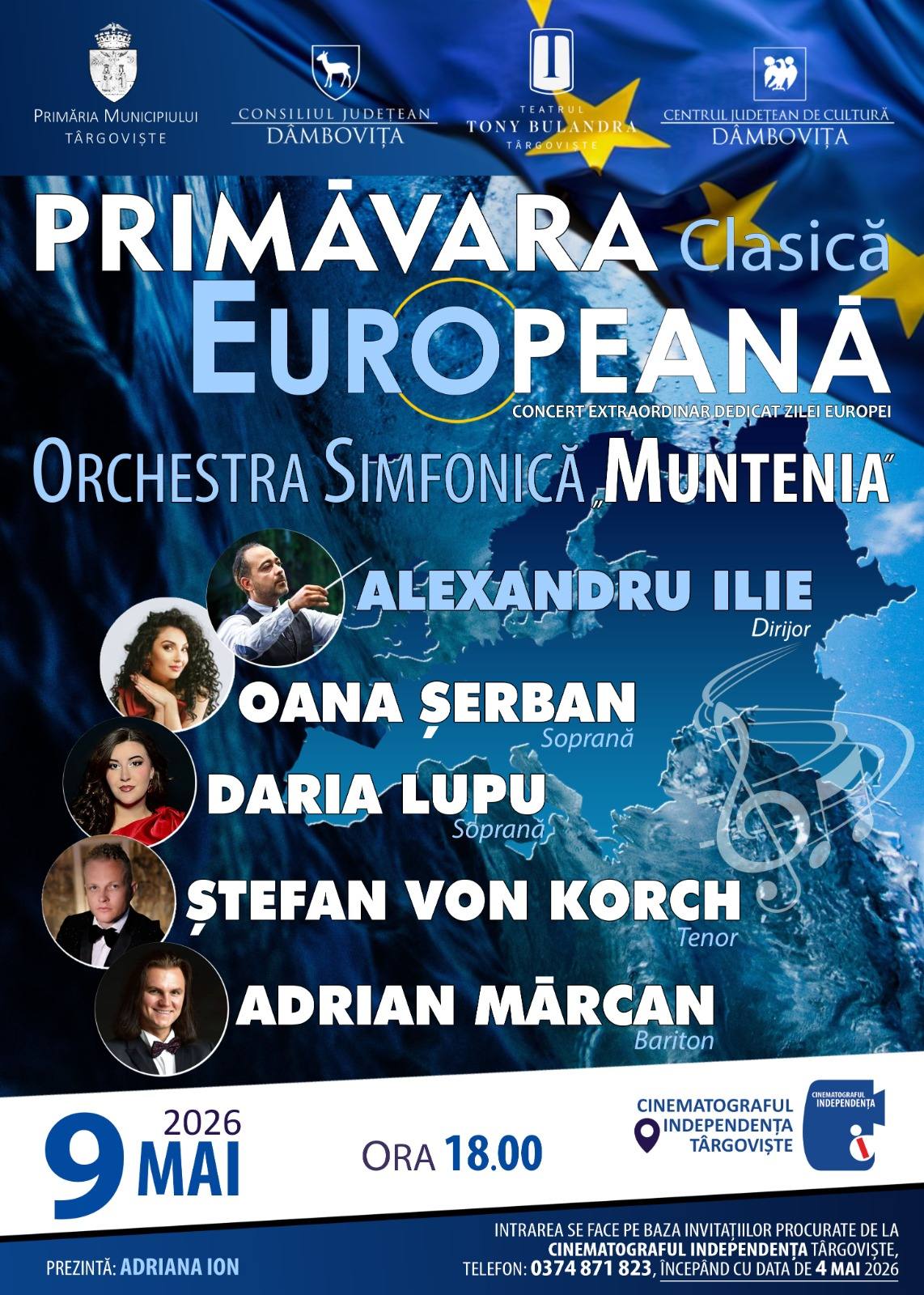 You are currently viewing Concertul „Primăvara Clasică Europeană”, va avea loc în data de 9 mai. Vezi detalii!
