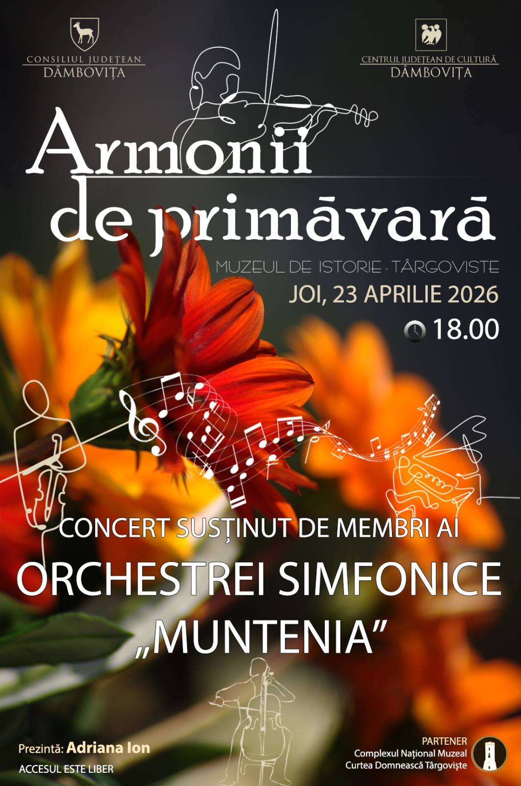 You are currently viewing „Armonii de primăvară”- Concert al Orchestrei Simfonice „Muntenia”