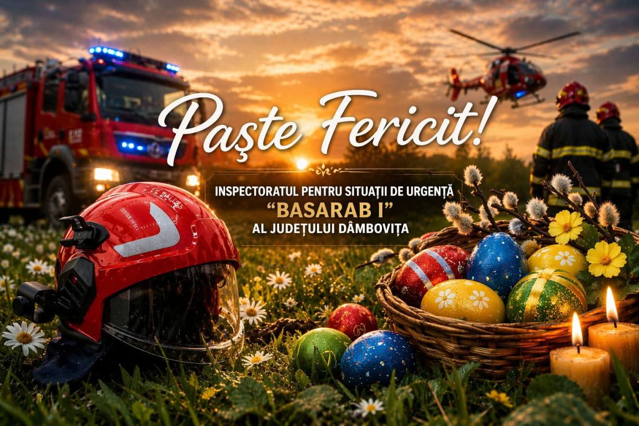You are currently viewing ISU Dâmbovița: Recomandări pentru un Paște în siguranță. Atenție la lumânări și aglomerație