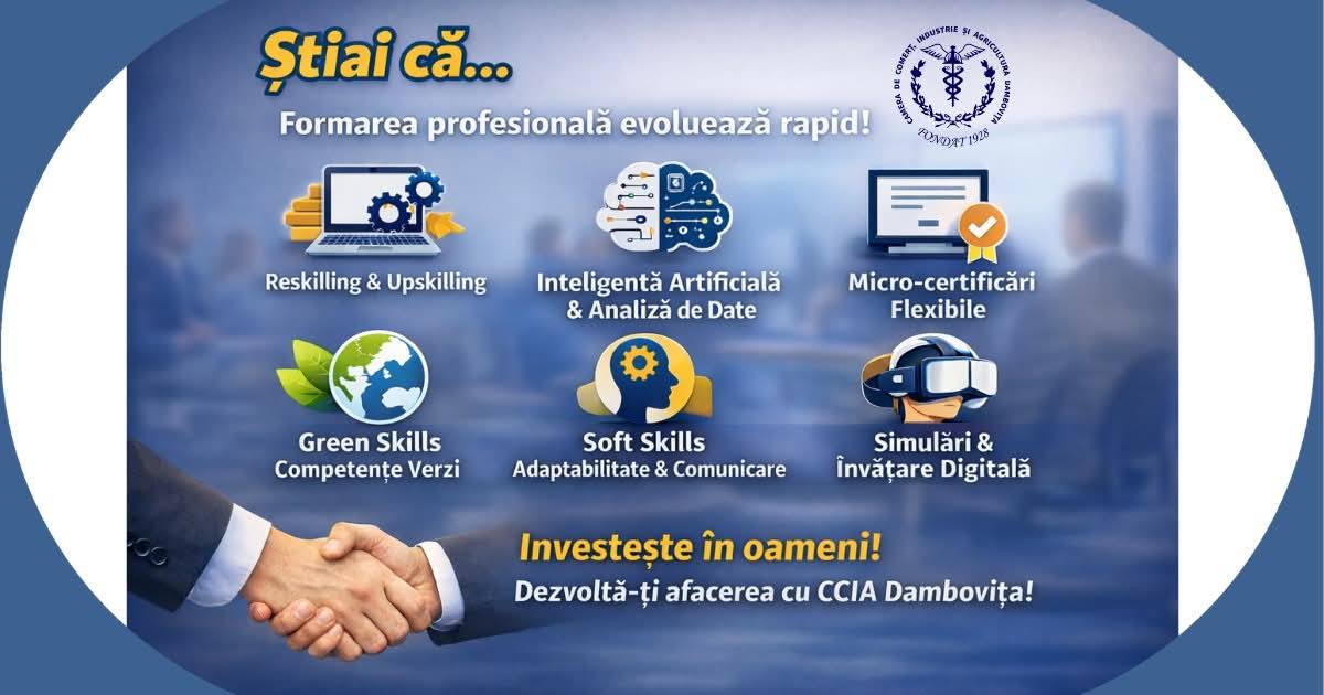 You are currently viewing Camera de Comerț Dâmbovița promovează formarea profesională adaptată pieței