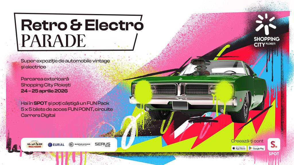 You are currently viewing Shopping City Ploiești găzduiește o nouă ediție Retro & Electro Parade: o întâlnire unică între automobilele de epocă și cele electrice