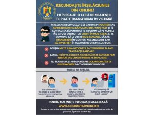 Read more about the article POLIȚIȘTII AVERTIZEAZĂ: ATENȚIE LA ÎNȘELĂCIUNILE DIN MEDIUL ONLINE!