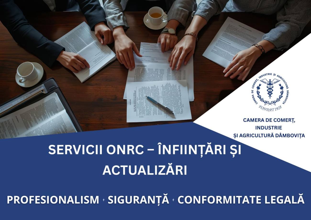 You are currently viewing Sprijin pentru antreprenori! Camera de Comerț Dâmbovița oferă asistență completă pentru Registrul Comerțului