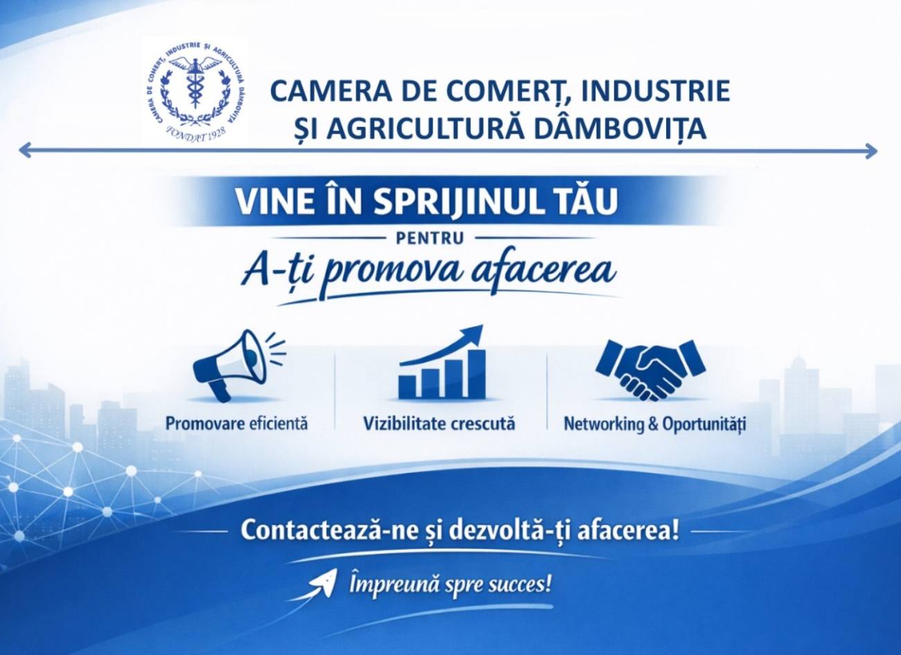 You are currently viewing Camera de Comerț Dâmbovița sprijină antreprenorii să își crească vizibilitatea și afacerile
