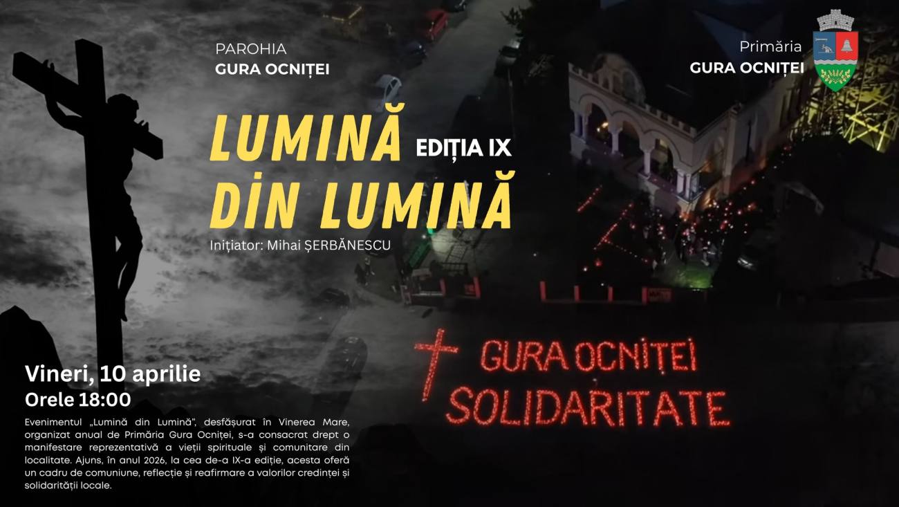 You are currently viewing În Vinerea Mare, la Gura Ocniței, comunitatea se adună pentru „Lumină din Lumină”