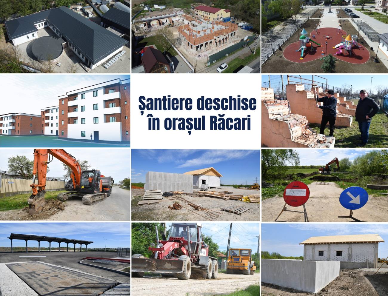 You are currently viewing Lucrări în mai multe zone din orașul Răcari, Administrația locală investește în școli, infrastructură și utilități