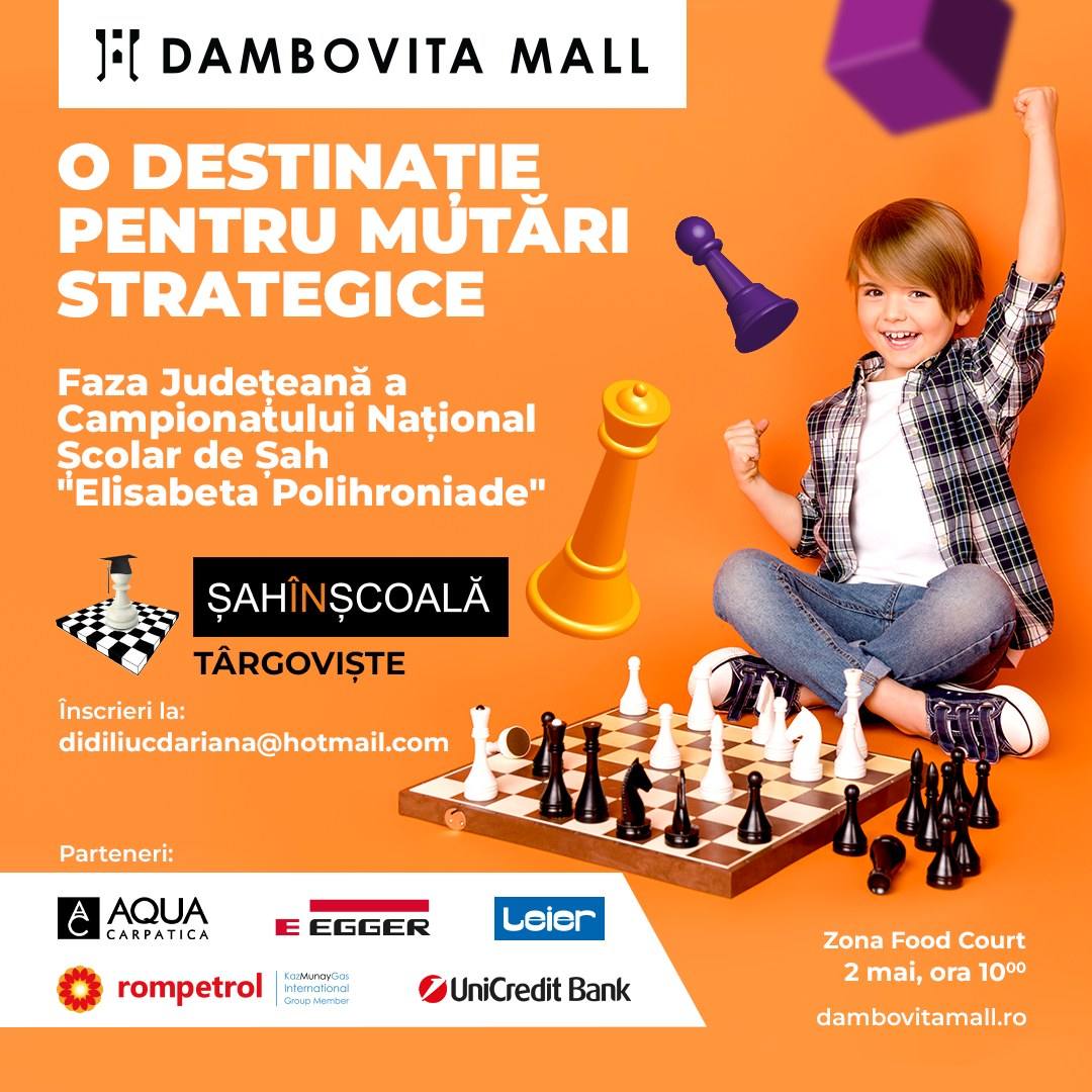 You are currently viewing Dâmbovița Mall găzduiește în weekend faza județeană a Campionatului Național de Șah pentru elevi