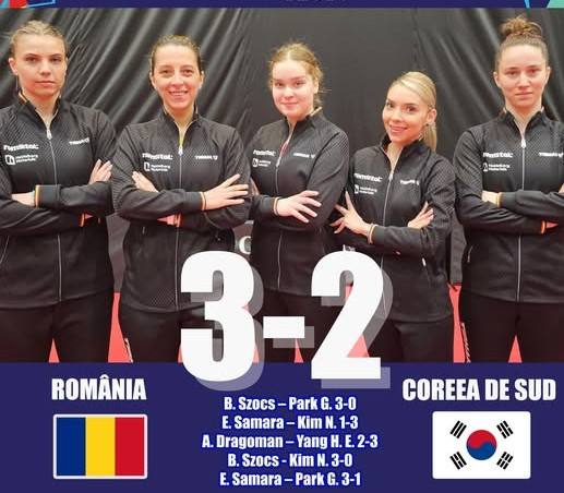 You are currently viewing Victorie de senzație la Londra! România răstoarnă Coreea de Sud într-un duel dramatic la Mondialele de tenis de masă