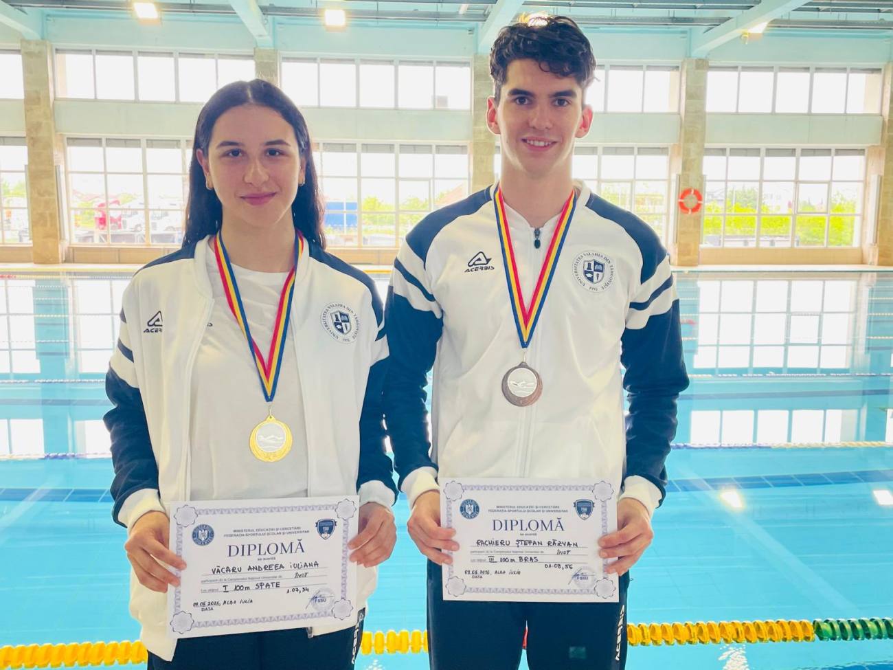 You are currently viewing Aur și bronz pentru Universitatea „Valahia” din Târgoviște la Campionatul Național Universitar de Înot! Andreea Văcaru a debenit campioană națională universitară