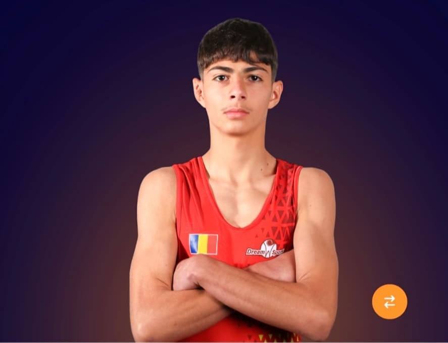 You are currently viewing Luptătorul dâmbovițean Daniel Matei, locul 8 la Campionatul European U17