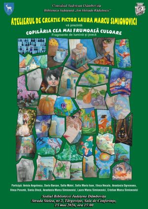 Read more about the article „Copilăria cea mai frumoasă culoare – Fragmente de lumină și joacă” – Expoziție tematică la Biblioteca Județeană Dâmbovița