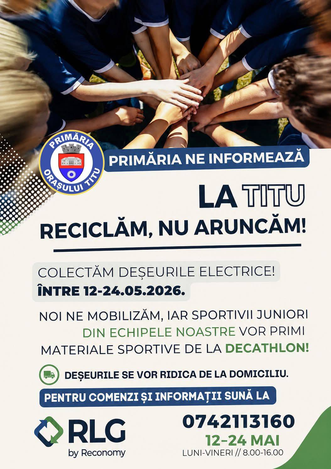 You are currently viewing Primăria Titu lansează o campanie de colectare a deșeurilor electrice. Aparatele vechi vor fi ridicate direct de la domiciliu