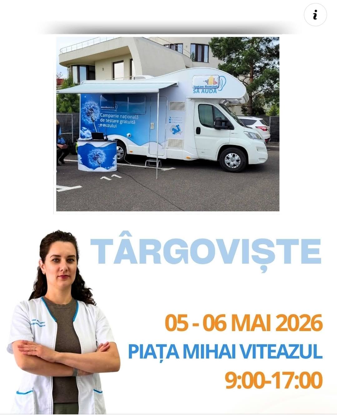 You are currently viewing Testări auditive gratuite, în Piața Mihai Viteazul din Târgoviște