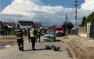 Read more about the article Accident rutier în comuna Băleni, soldat cu rănirea unui bărbat!