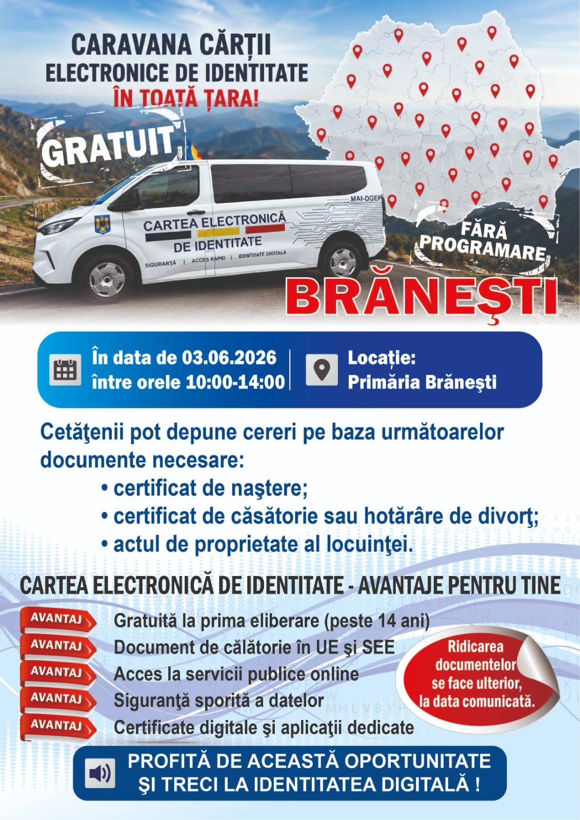 You are currently viewing Caravana cărții electronice de identitate ajunge la Brănești