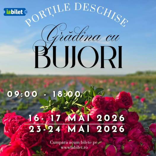 You are currently viewing Grădina cu Bujori se deschide pentru vizitatori. Urmează două weekenduri dedicate florilor, în județul Dâmbovița