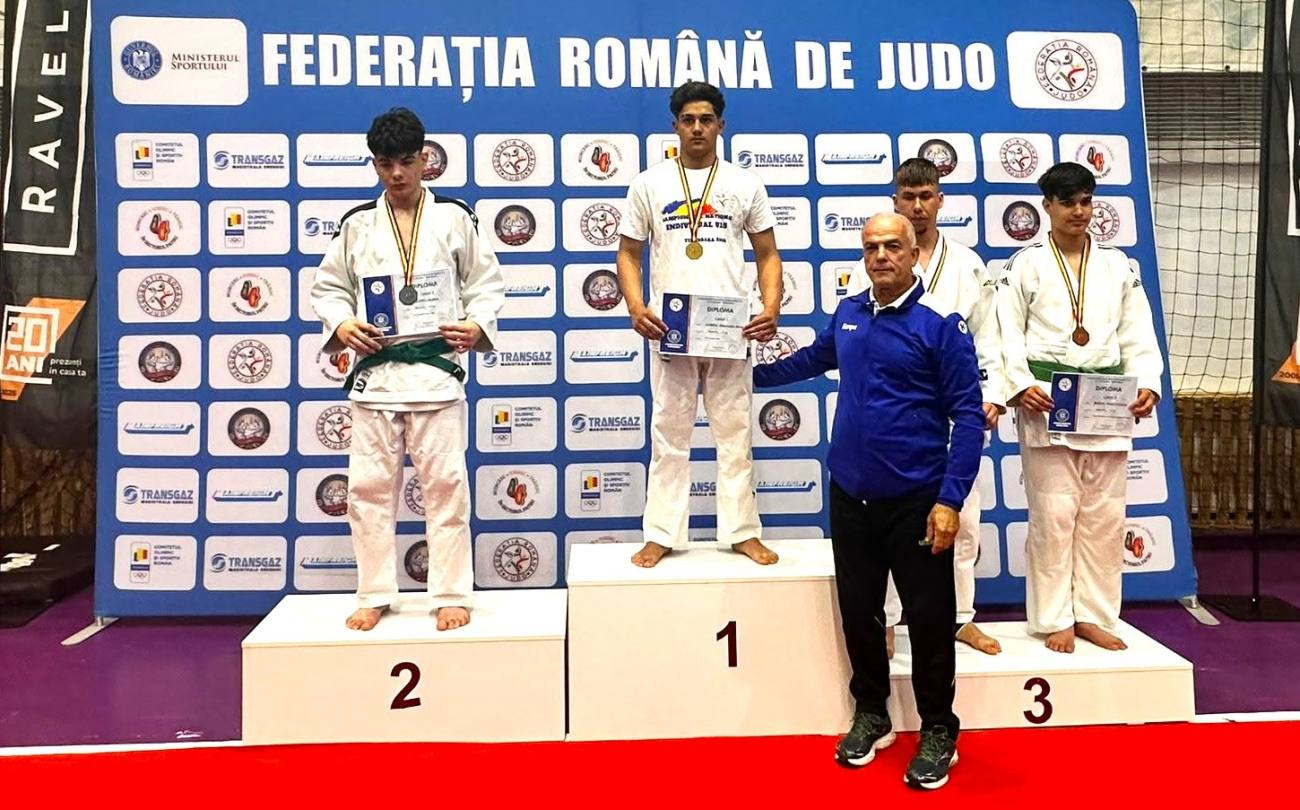 You are currently viewing Judocanul dâmbovițean Iliuță Dobra, campion al României la judo U15