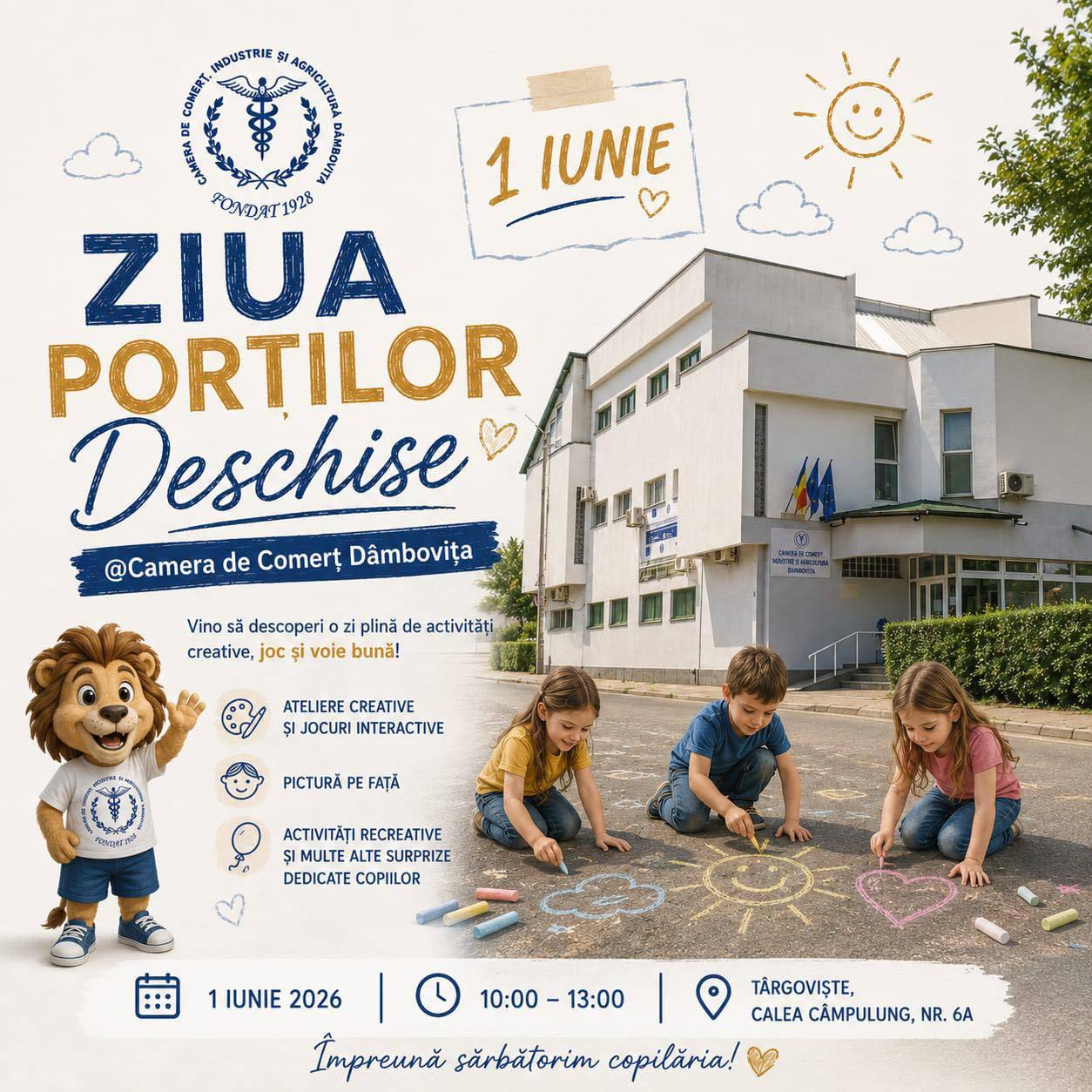You are currently viewing Camera de Comerț Dâmbovița pregătește o Zi a Porților Deschise dedicată copiilor, de 1 Iunie