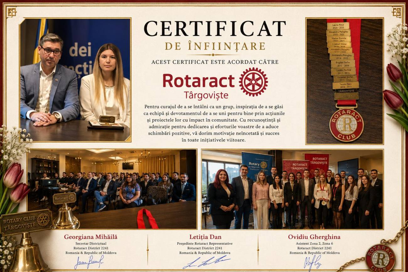 You are currently viewing Rotaract Târgoviște revine după mai mulți ani de absență. O nouă generație de tineri se alătură familiei Rotary