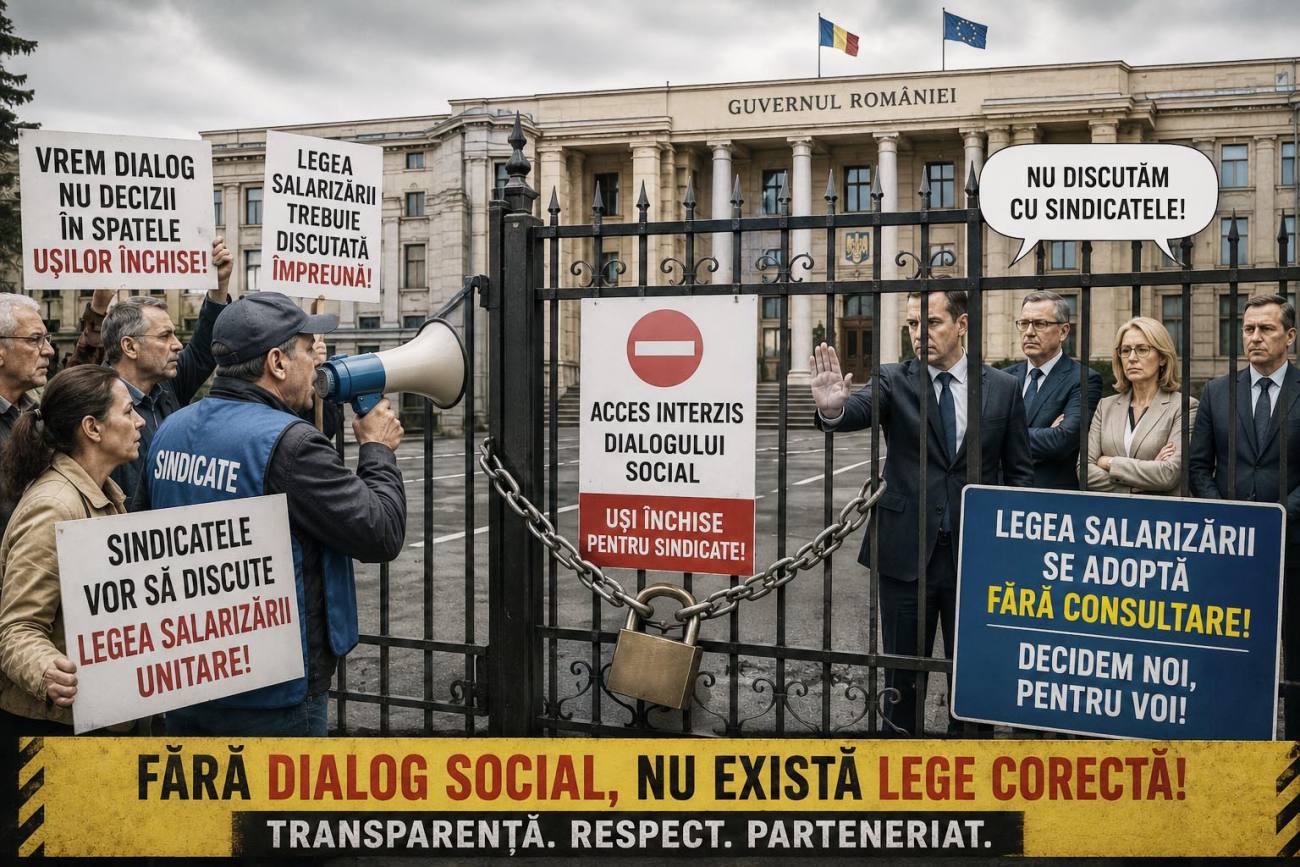 You are currently viewing Sanitas Dâmbovița avertizează asupra noii Legi a salarizării: Dialogul social nu poate fi o simplă formalitate