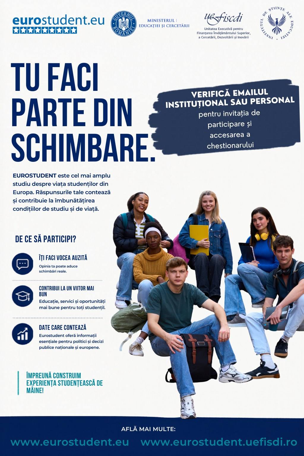 You are currently viewing Studenții UVT, invitați să participe la una dintre cele mai importante cercetări europene despre viața universitară