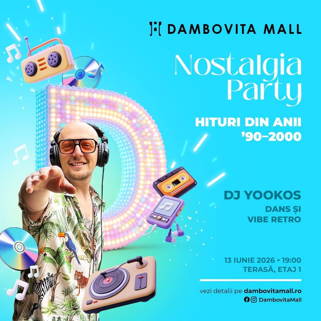 You are currently viewing Terasa Dâmbovița Mall se transformă, în această seara, într-o „mașină a timpului”