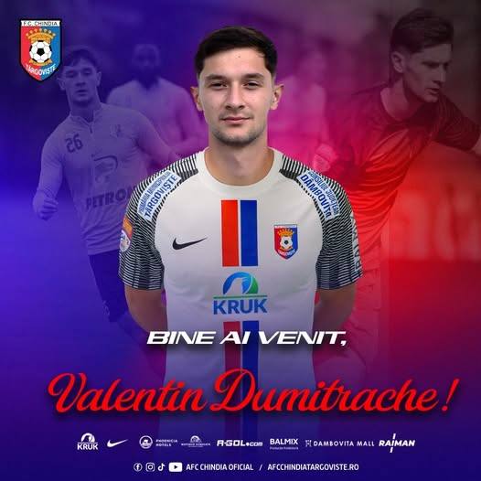 You are currently viewing Chindia Târgoviște a transferat un nou jucător! Atacantul Valentin Dumitrache va evolua în noul sezon lângă Turnul Chindiei
