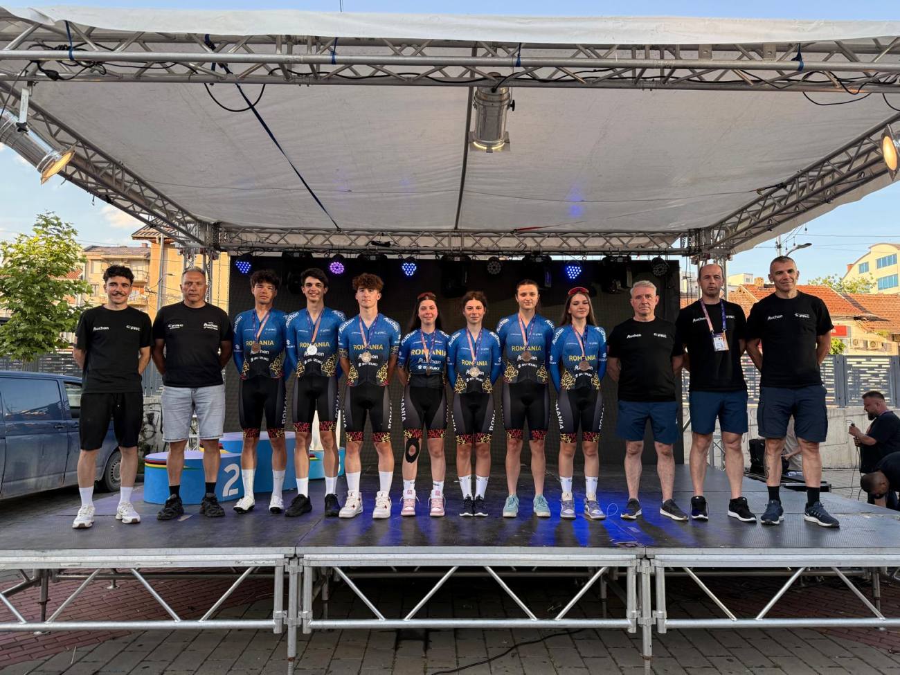 You are currently viewing Start fulminant pentru cicliștii tricolori la Priștina! România începe Campionatul Balcanic cu două titluri și șapte medalii