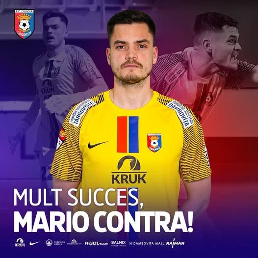 You are currently viewing Chindia Târgoviște s-a despărțit de portarul Mario Contra! „Îi mulțumim și îi dorim mult succes în carieră”