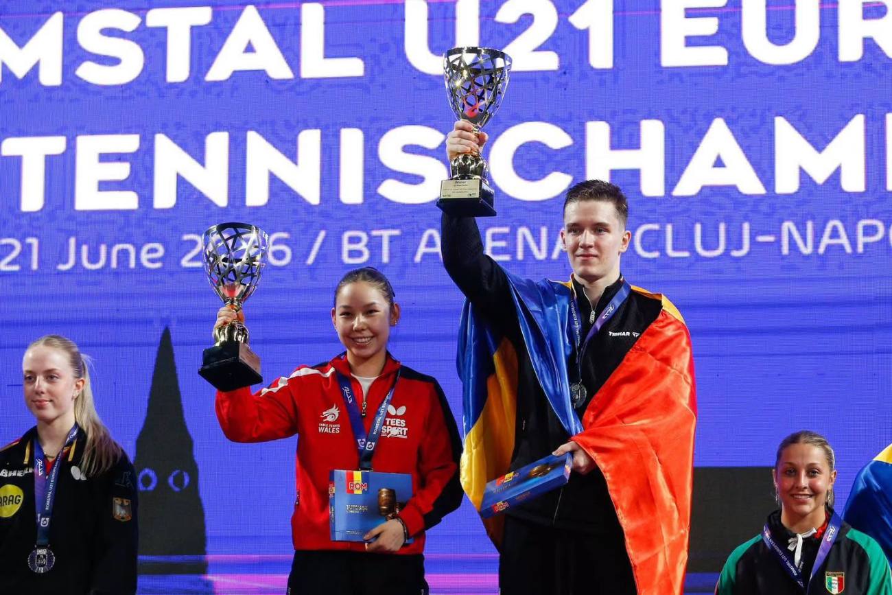 You are currently viewing Tricolorii fac spectacol la Europeanul U21 de tenis de masă! Aur pentru Iulian Chiriță și bronz pentru Andrei Istrate la dublu mixt
