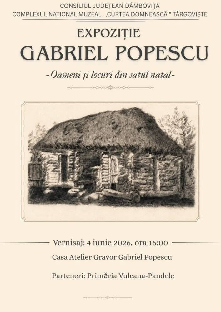 You are currently viewing Descoperă expoziția „Gabriel Popescu – Oameni și locuri din satul natal”