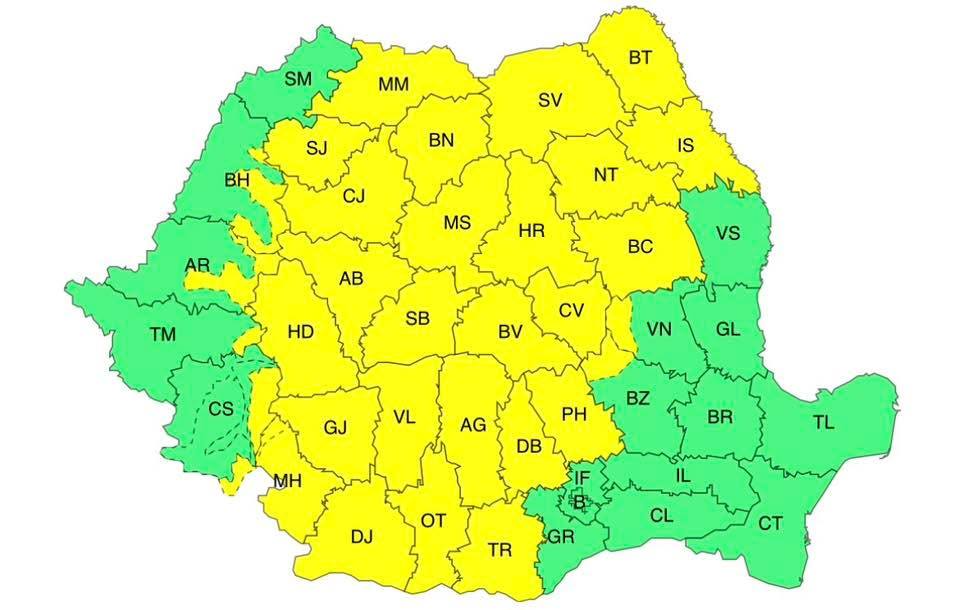 You are currently viewing Averse torențiale și vânt puternic în Dâmbovița. Cod Galben până diseară