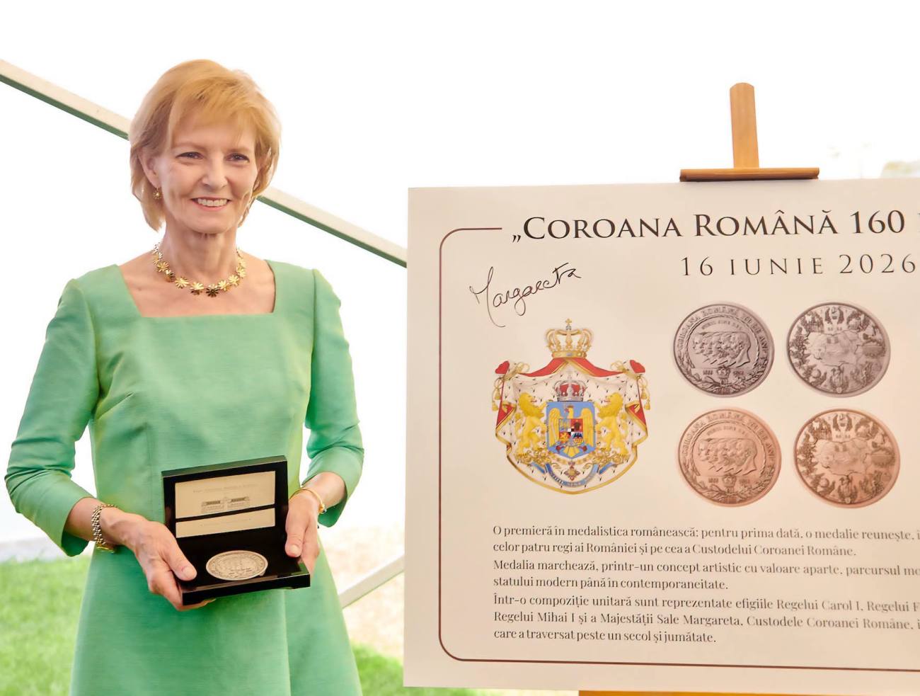 You are currently viewing A fost lansată oficial medalia „Coroana Română, 160 de ani”