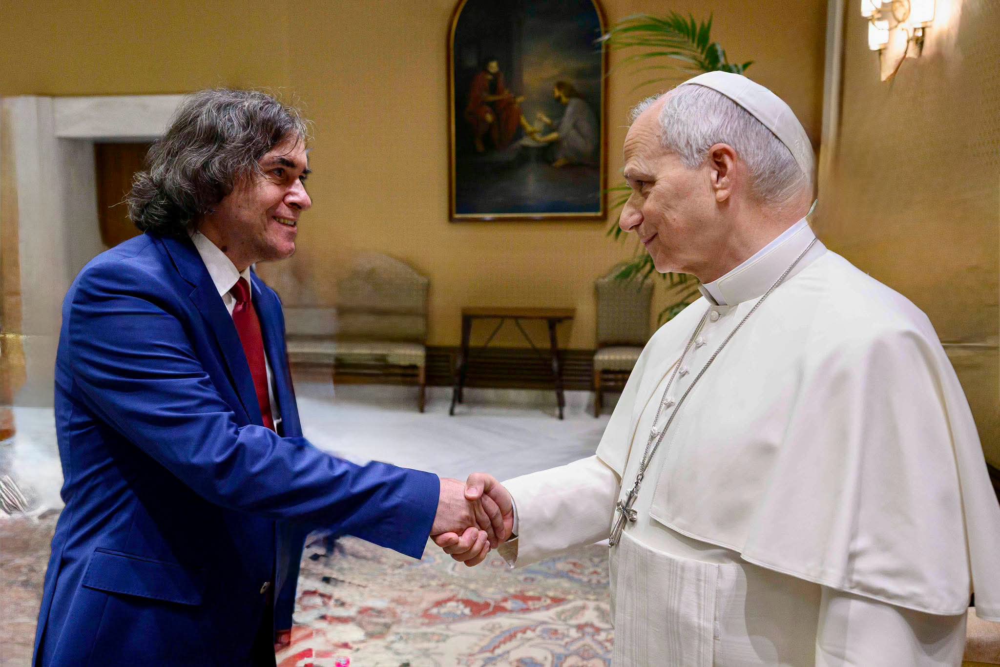 You are currently viewing Mircea Cărtărescu, primit de Papa Leon